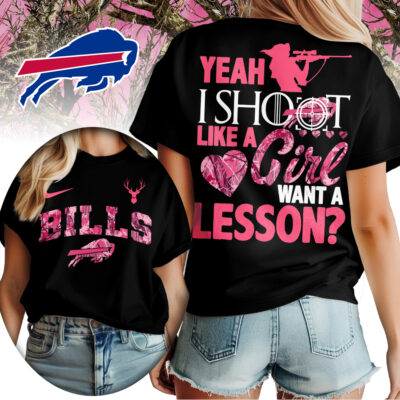Buffalo Bills | Premium NFL Shoot Like A Girl Women Shirt