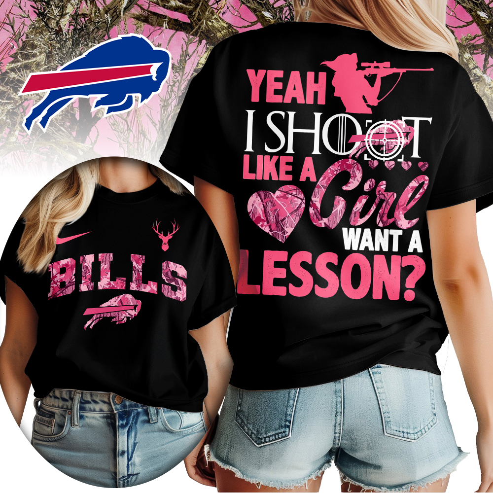 Buffalo Bills | Premium NFL Shoot Like A Girl Women Shirt
