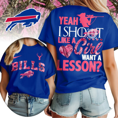 Buffalo Bills | Premium NFL Shoot Like A Girl Women Shirt