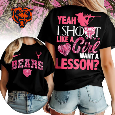Chicago Bears | Premium NFL Shoot Like A Girl Women Shirt