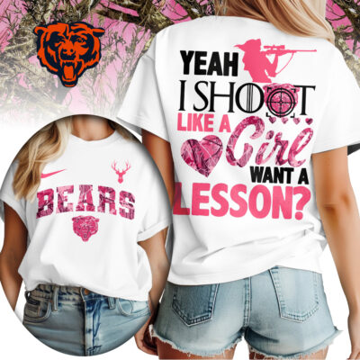 Chicago Bears | Premium NFL Shoot Like A Girl Women Shirt