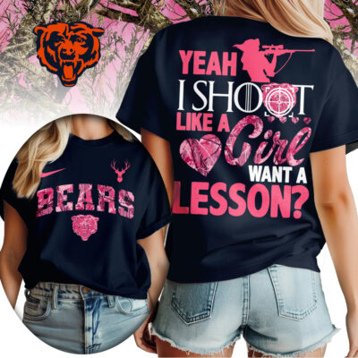 Chicago Bears | Premium NFL Shoot Like A Girl Women Shirt