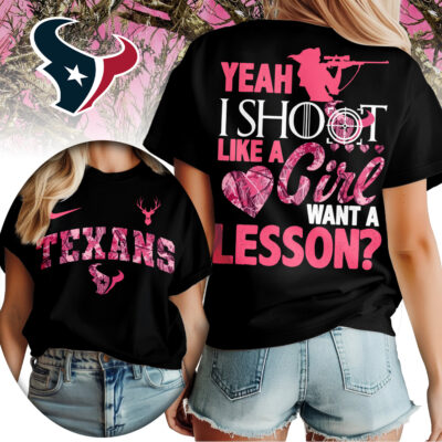 Houston Texans | Premium NFL Shoot Like A Girl Women Shirt