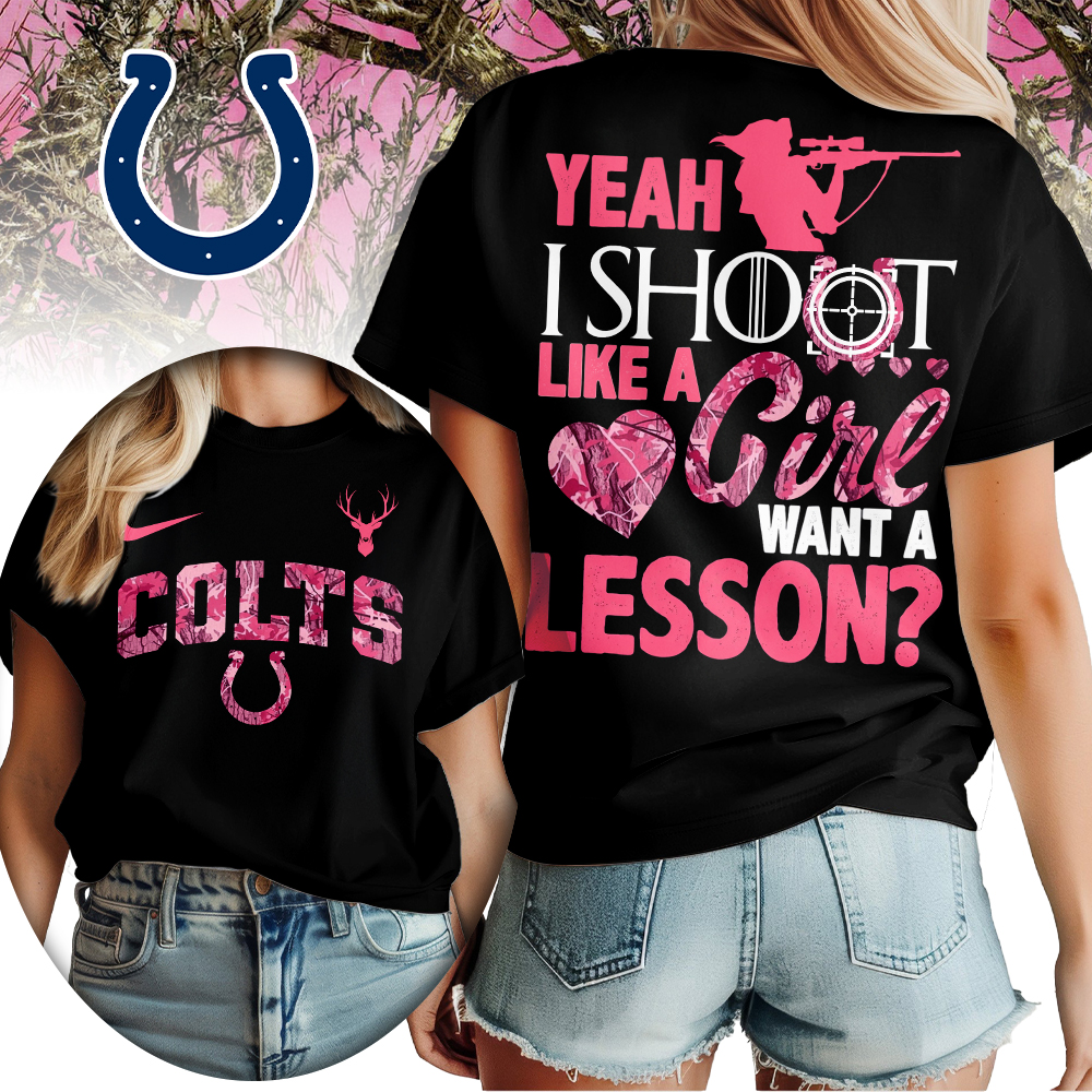 Indianapolis Colts | Premium NFL Shoot Like A Girl Women Shirt