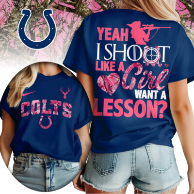 Indianapolis Colts | Premium NFL Shoot Like A Girl Women Shirt