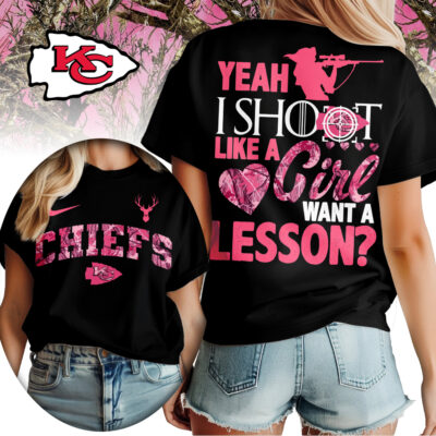 Kansas City Chiefs | Premium NFL Shoot Like A Girl Women Shirt