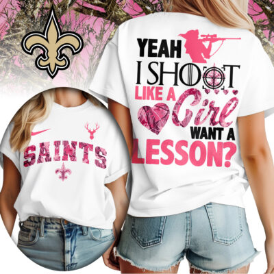 New Orleans Saints | Premium NFL Shoot Like A Girl Women Shirt