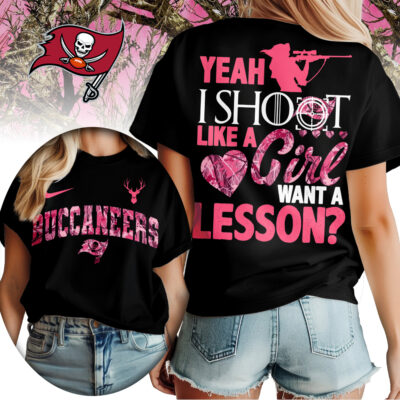 Tampa Bay Buccaneers | Premium NFL Shoot Like A Girl Women Shirt