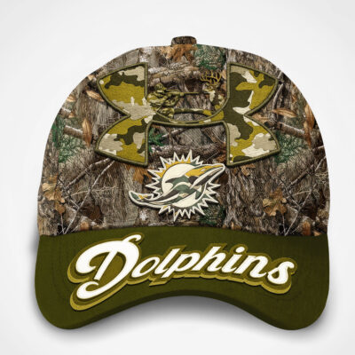 Alternative view of Miami Dolphins | Premium NFL Hunting Under Armour Classic Cap