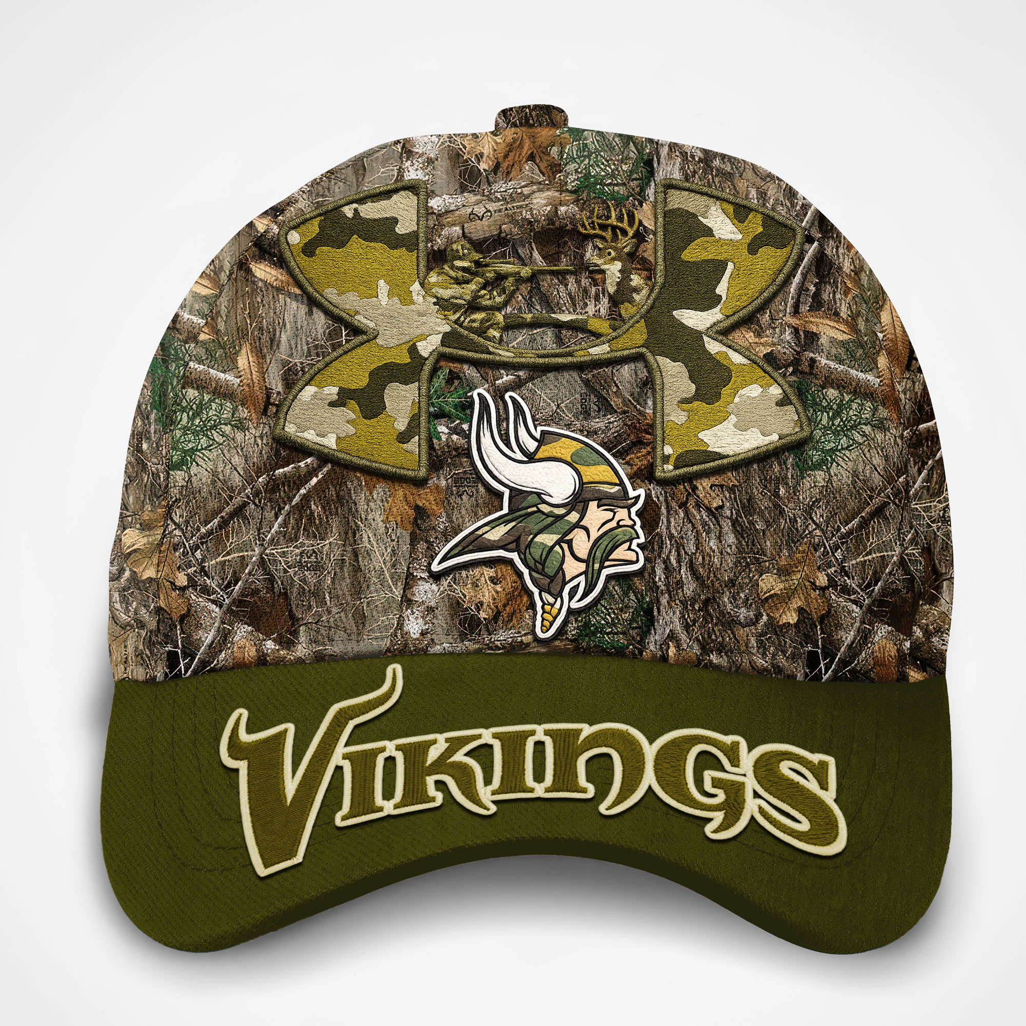 Minnesota Vikings | Premium NFL Hunting Under Armour Classic Cap - Image 2