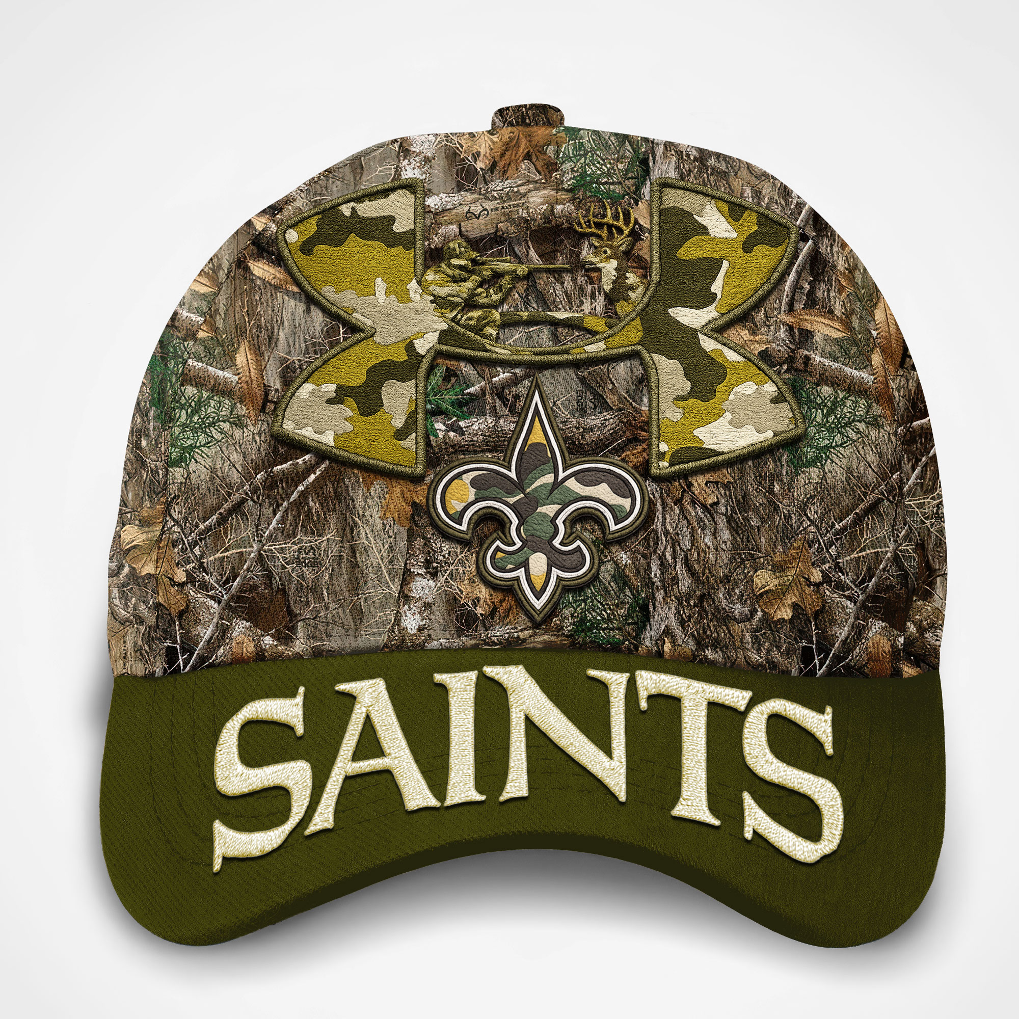 New Orleans Saints | Premium NFL Hunting Under Armour Classic Cap - Image 2