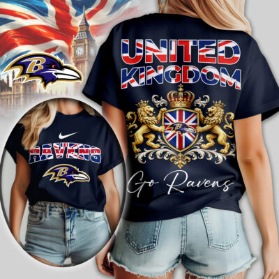 Baltimore Ravens | Premium NFL United Kingdom Women Shirt - 5XL