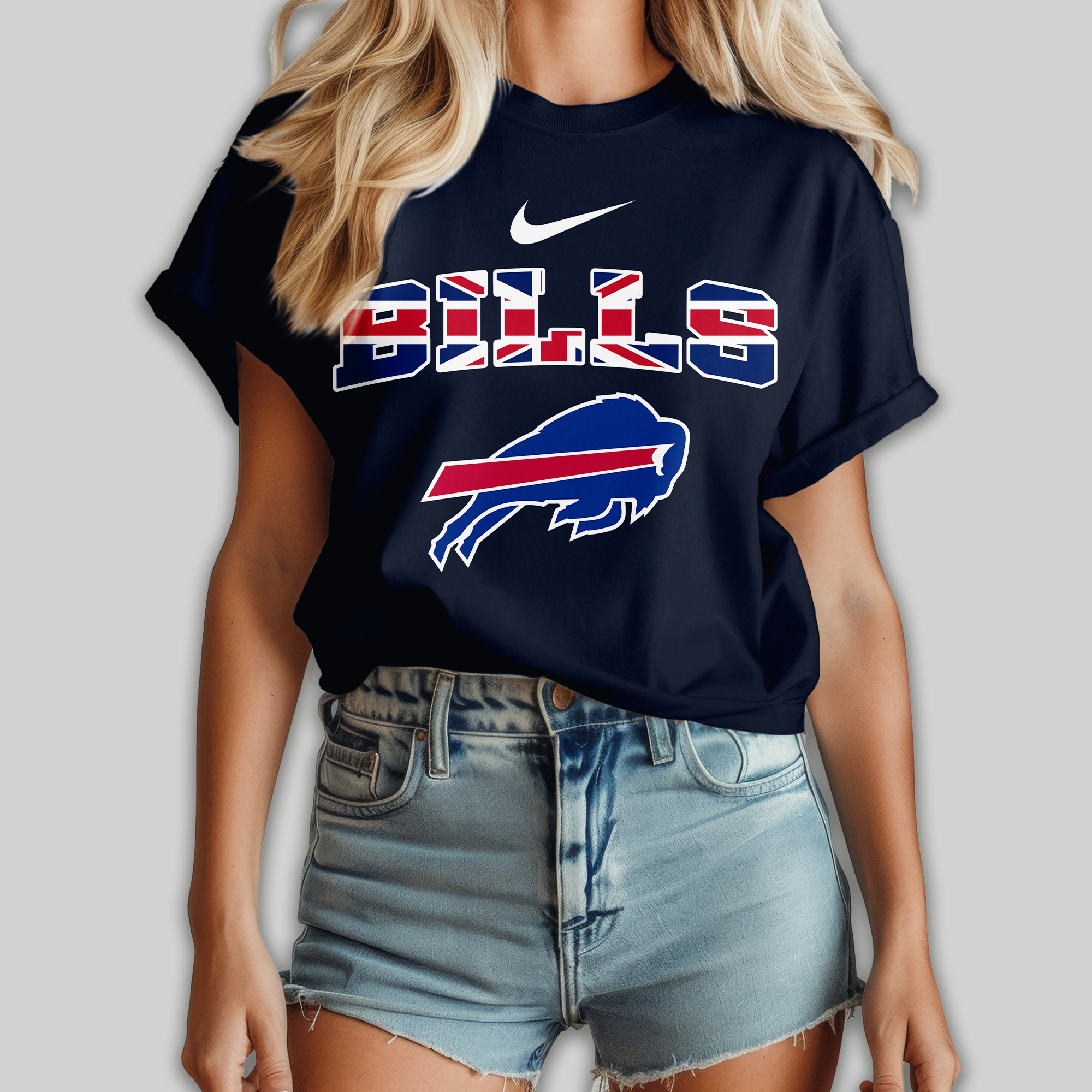 Buffalo Bills | Premium NFL United Kingdom Women Shirt - Image 3