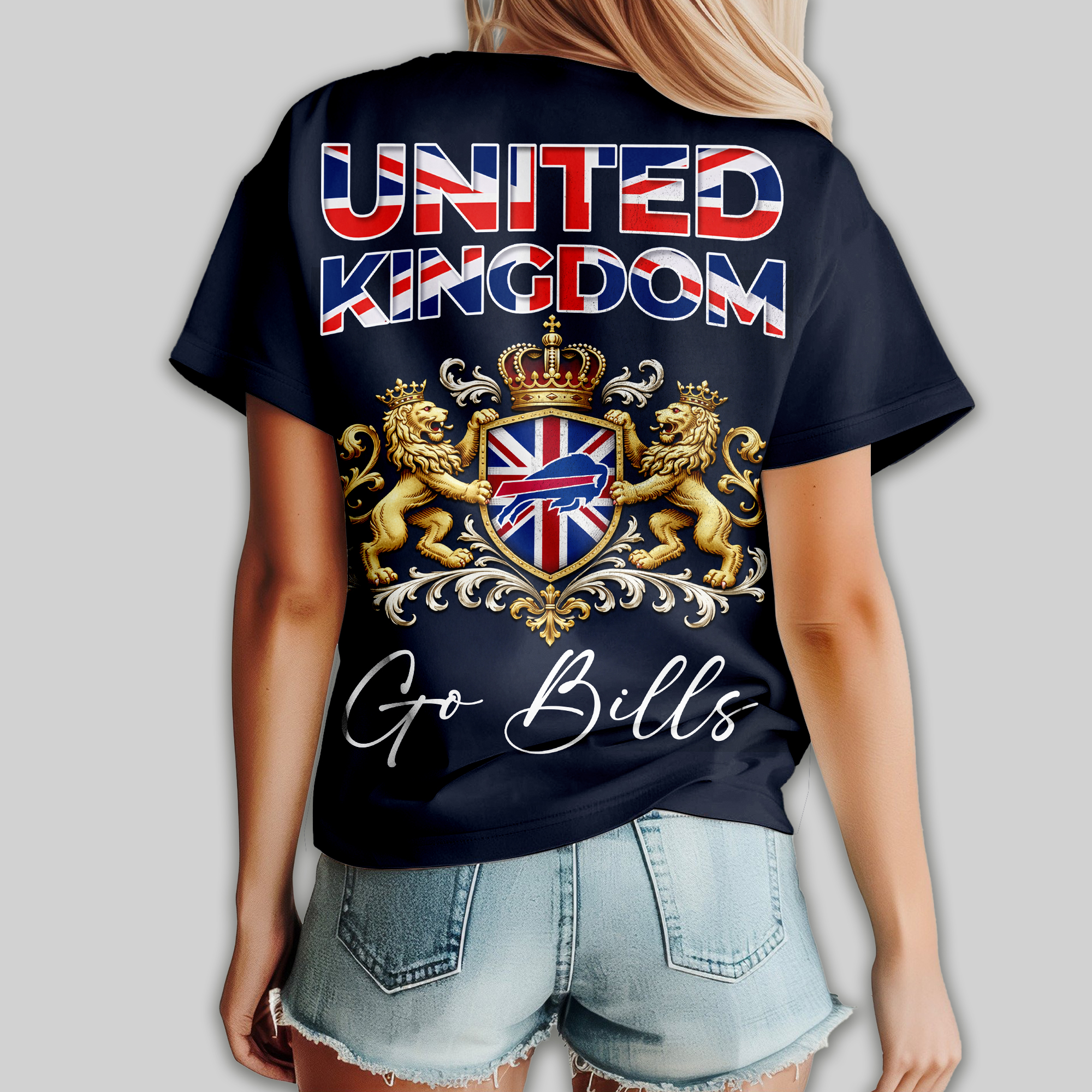 Buffalo Bills | Premium NFL United Kingdom Women Shirt - Image 4