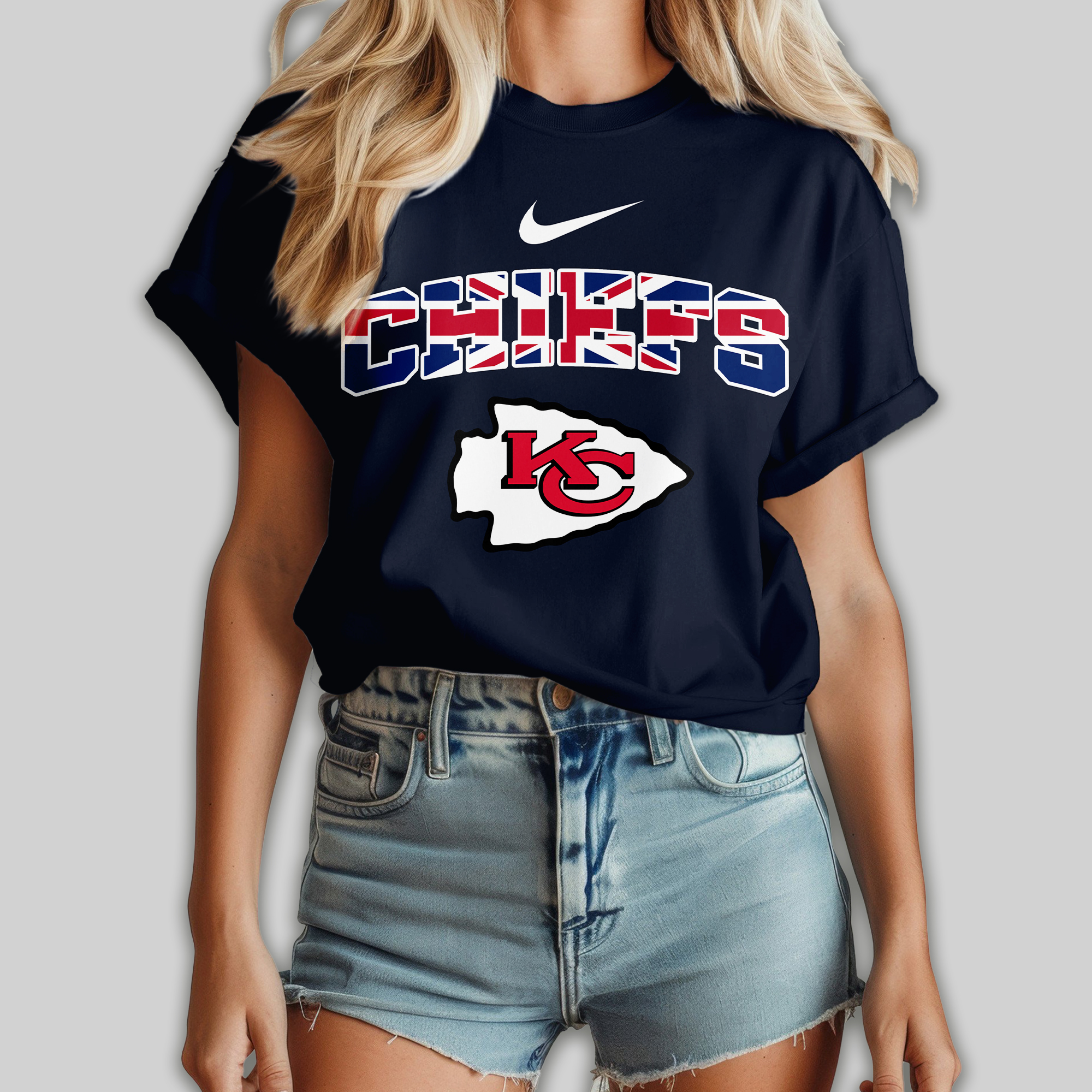 Kansas City Chiefs | Premium NFL United Kingdom Women Shirt - Image 3