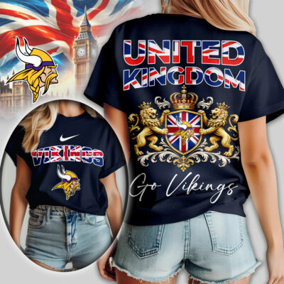 Minnesota Vikings | Premium NFL United Kingdom Women Shirt - 5XL