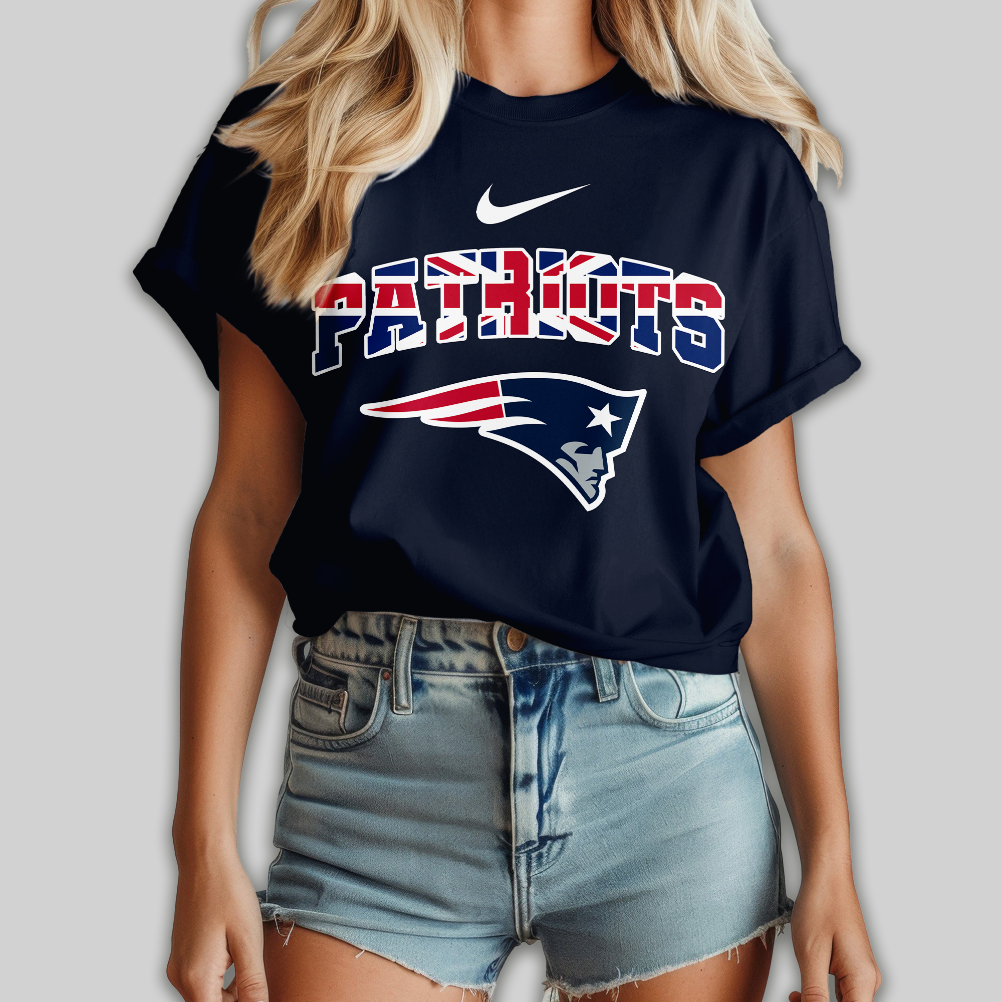 New England Patriots | Premium NFL United Kingdom Women Shirt - Image 3