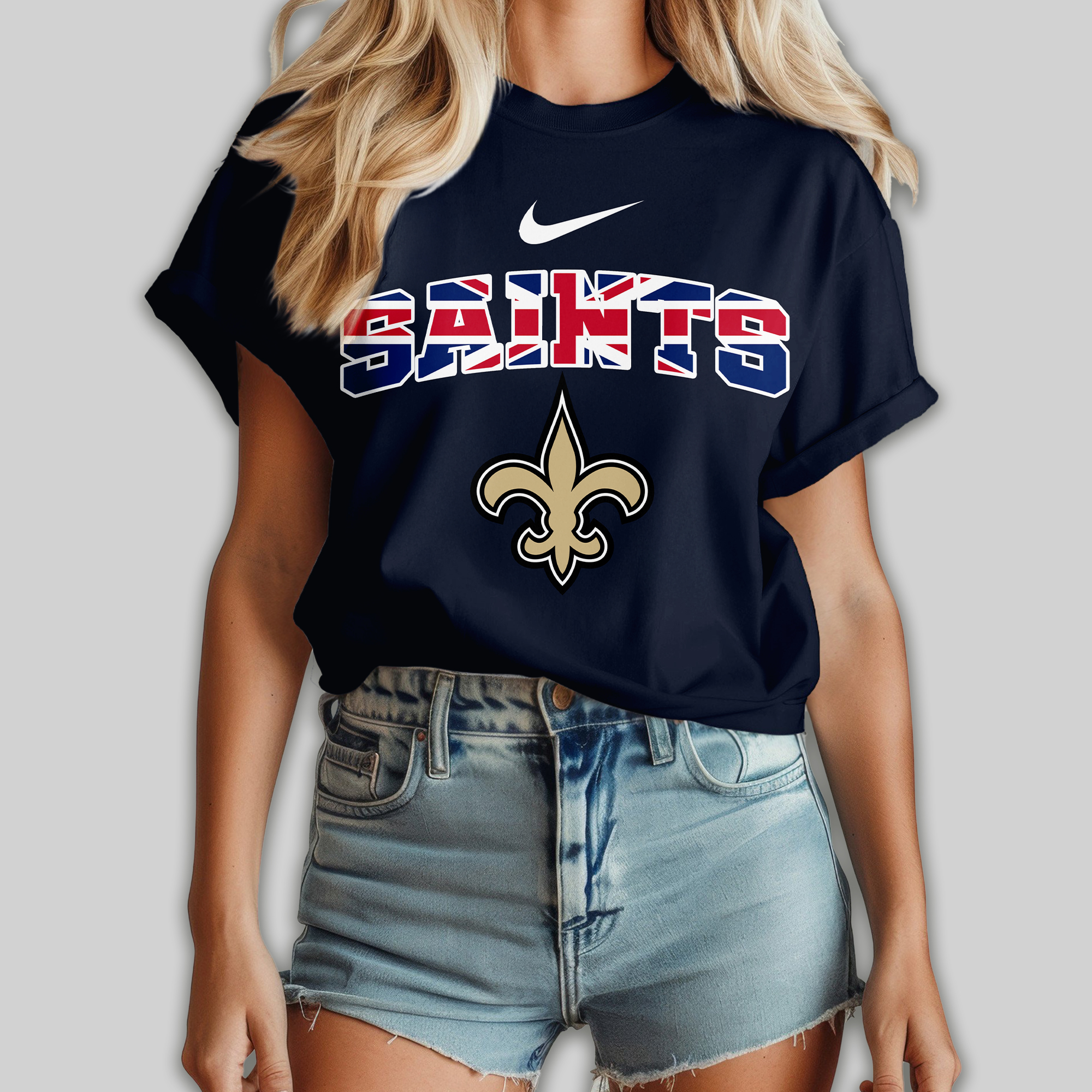 New Orleans Saints | Premium NFL United Kingdom Women Shirt - Image 3
