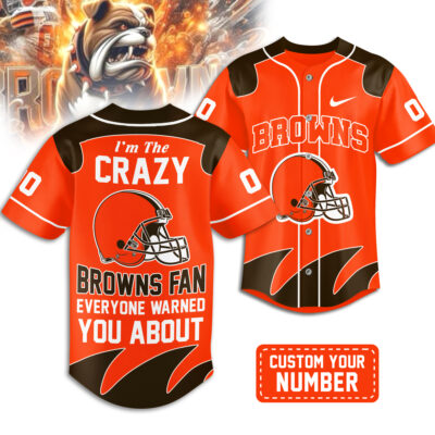 Cleveland Browns | Premium NFL Crazy Football Fan Personalized Jersey