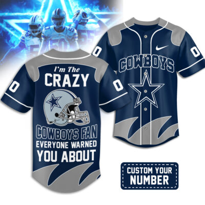 Dallas Cowboys | Premium NFL Crazy Football Fan Personalized Jersey