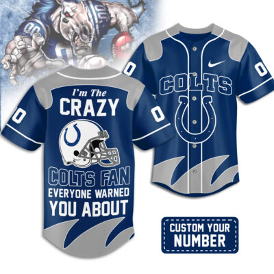 Indianapolis Colts | Premium NFL Crazy Football Fan Personalized Jersey