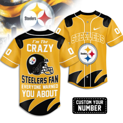 Pittsburgh Steelers | Premium NFL Crazy Football Fan Personalized Jersey