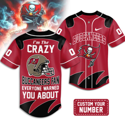 Tampa Bay Buccaneers | Premium NFL Crazy Football Fan Personalized Jersey