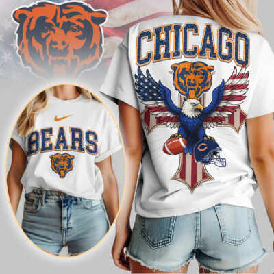Chicago Bears | Premium NFL Freedom Eagle Women Shirt