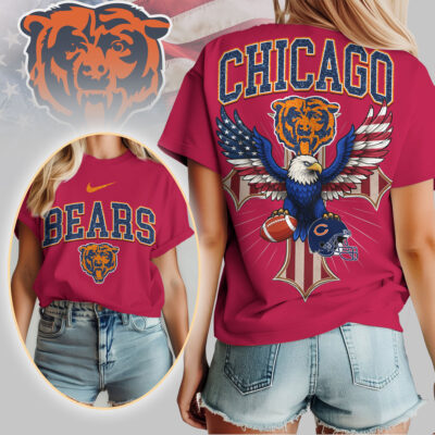 Chicago Bears | Premium NFL Freedom Eagle Women Shirt