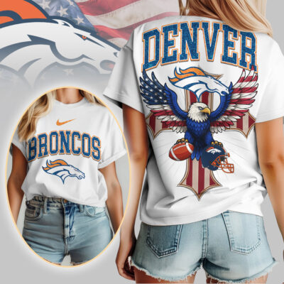 Denver Broncos | Premium NFL Freedom Eagle Women Shirt