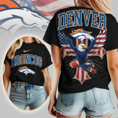 Denver Broncos | Premium NFL Freedom Eagle Women Shirt