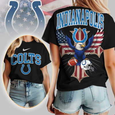 Alternative view of Indianapolis Colts | Premium NFL Freedom Eagle Women Shirt