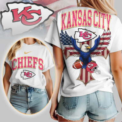 Kansas City Chiefs | Premium NFL Freedom Eagle Women Shirt
