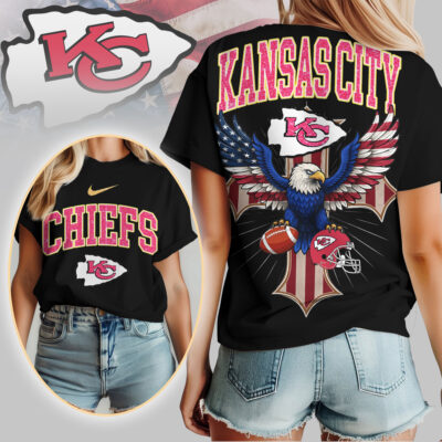 Kansas City Chiefs | Premium NFL Freedom Eagle Women Shirt