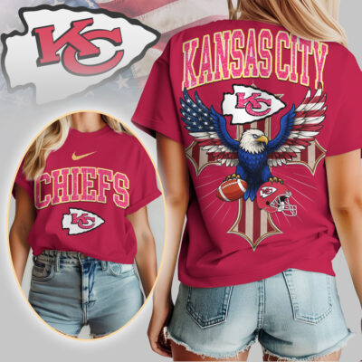 Kansas City Chiefs | Premium NFL Freedom Eagle Women Shirt