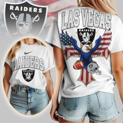 Las Vegas Raiders | Premium NFL Freedom Eagle Women Shirt