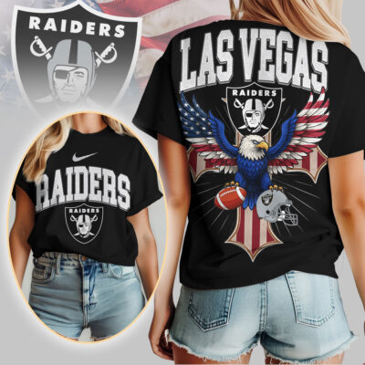 Las Vegas Raiders | Premium NFL Freedom Eagle Women Shirt