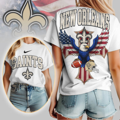New Orleans Saints | Premium NFL Freedom Eagle Women Shirt