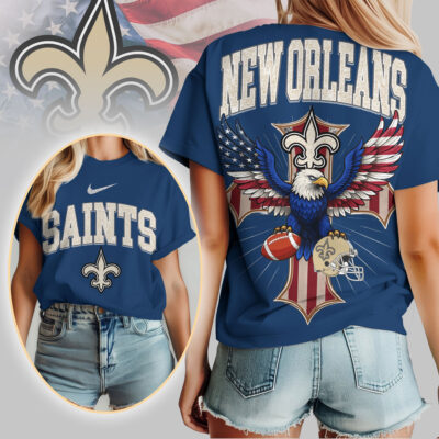 New Orleans Saints | Premium NFL Freedom Eagle Women Shirt