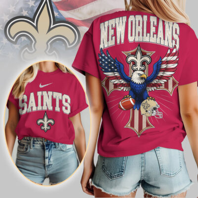New Orleans Saints | Premium NFL Freedom Eagle Women Shirt