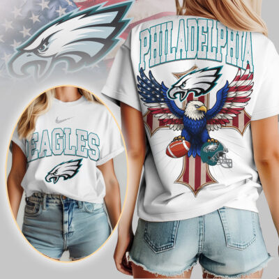 Philadelphia Eagles | Premium NFL Freedom Eagle Women Shirt