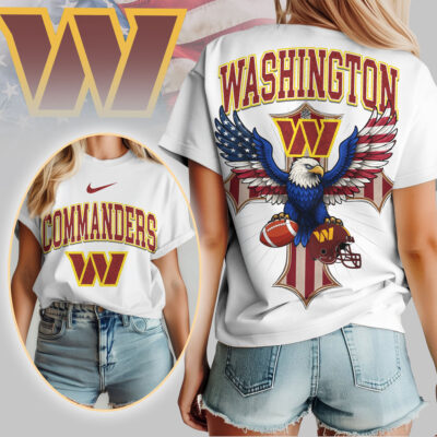 Washington Commanders | Premium NFL Freedom Eagle Women Shirt