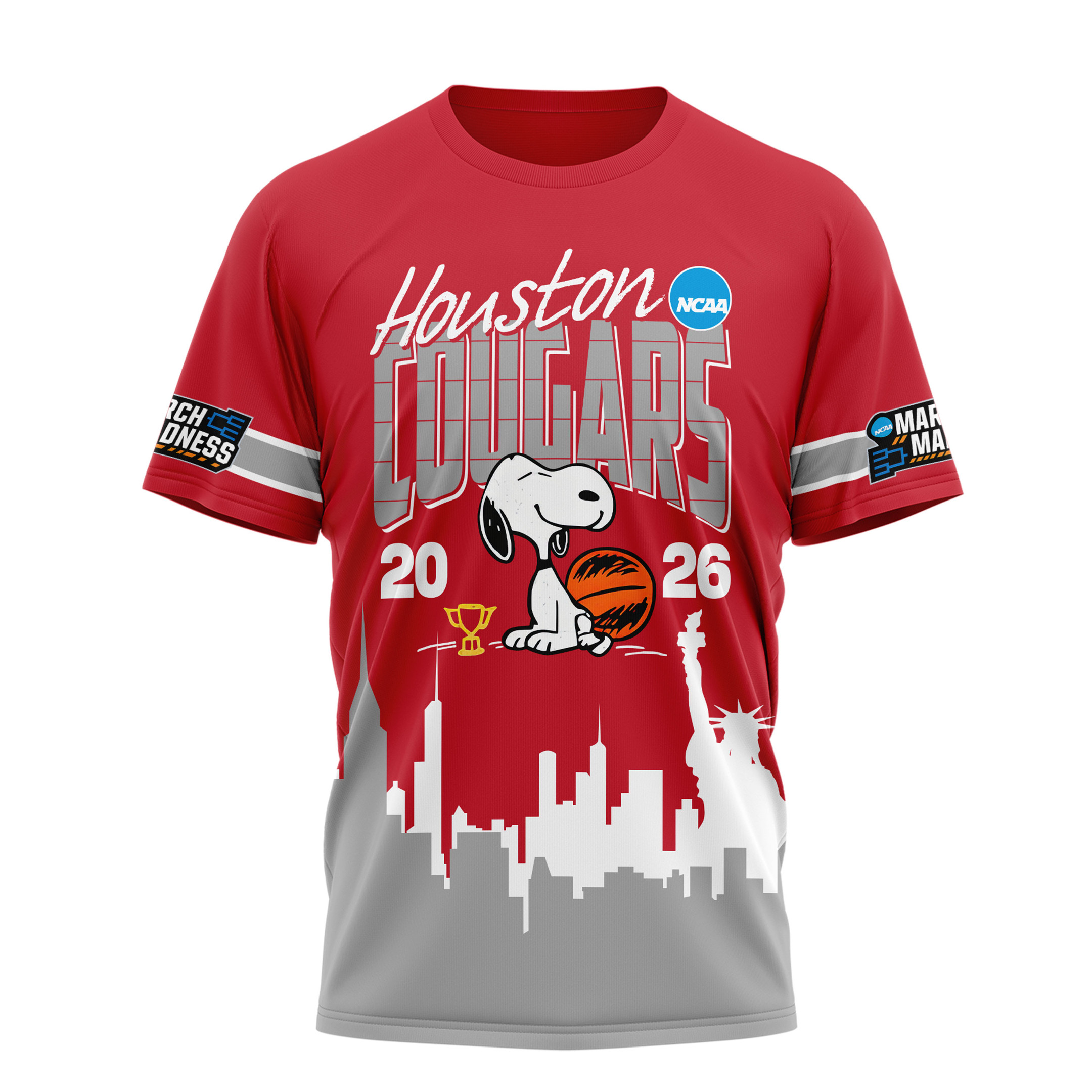 Houston Cougars | Premium NCAA March Madness 3D Shirt - Image 2