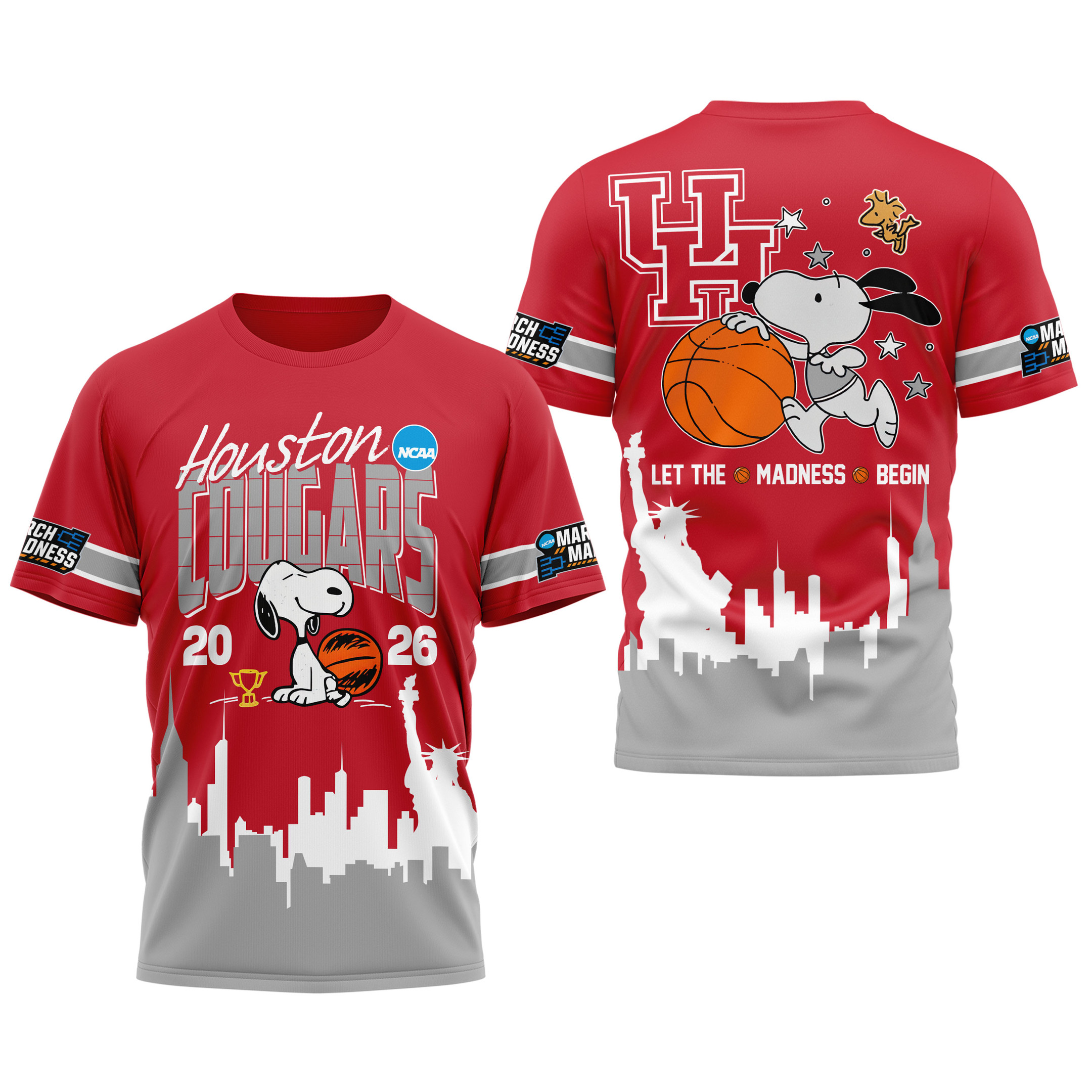 Houston Cougars | Premium NCAA March Madness 3D Shirt - Image 4