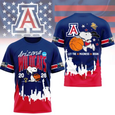 Arizona Wildcats | Premium NCAA March Madness 3D Shirt