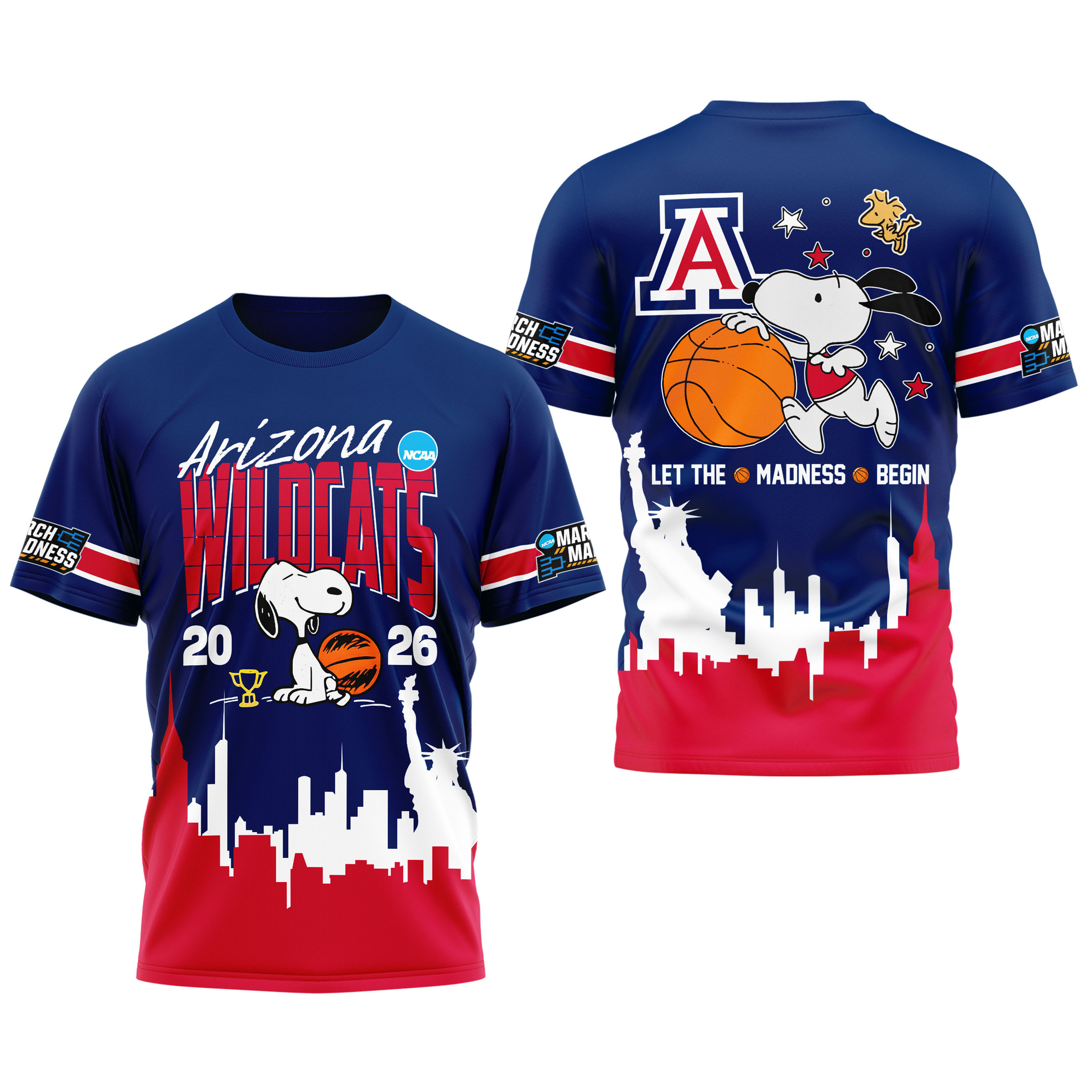 Arizona Wildcats | Premium NCAA March Madness 3D Shirt - Image 4