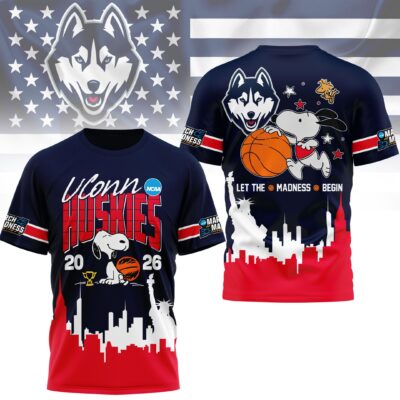 UConn Huskies | Premium NCAA March Madness 3D Shirt