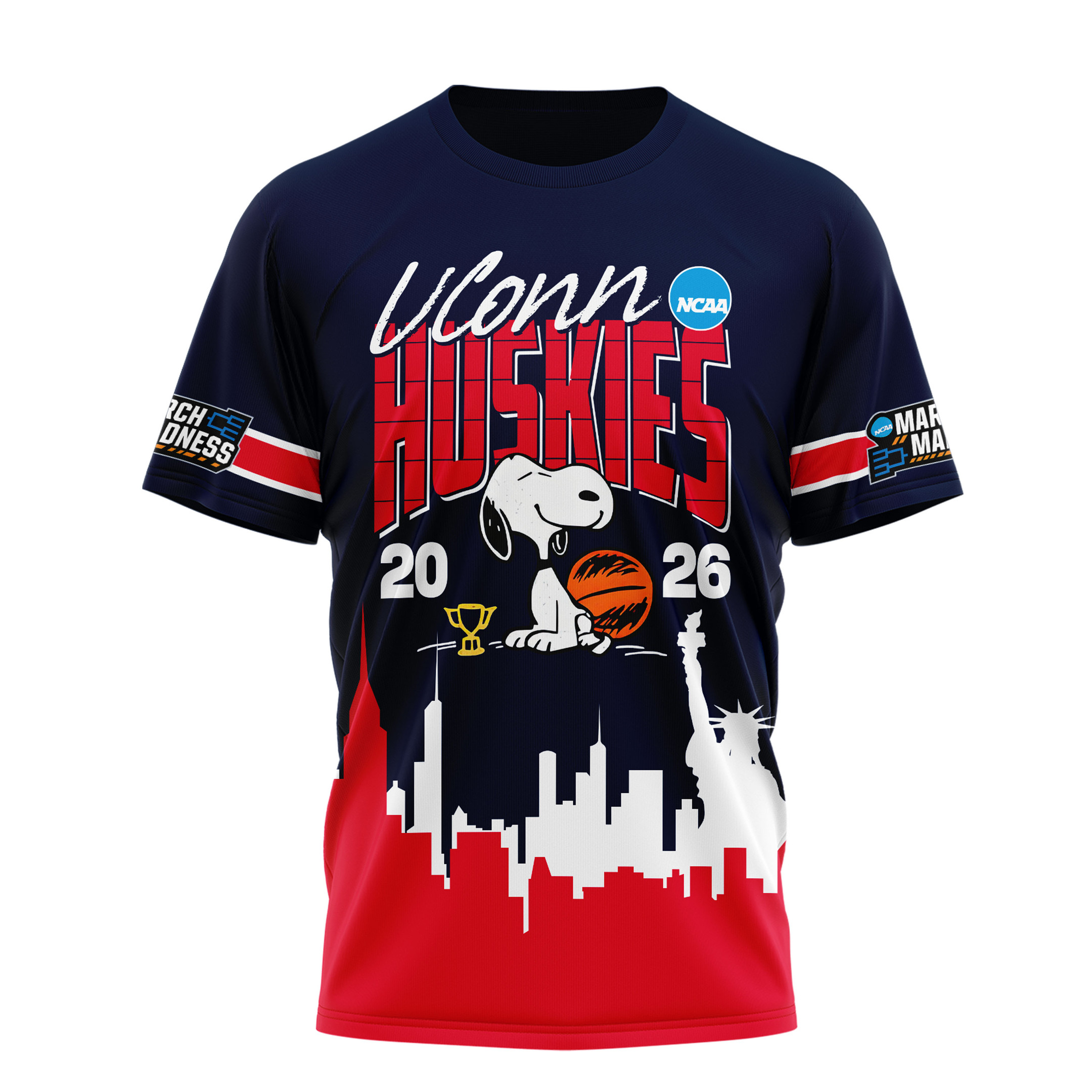 UConn Huskies | Premium NCAA March Madness 3D Shirt - Image 2