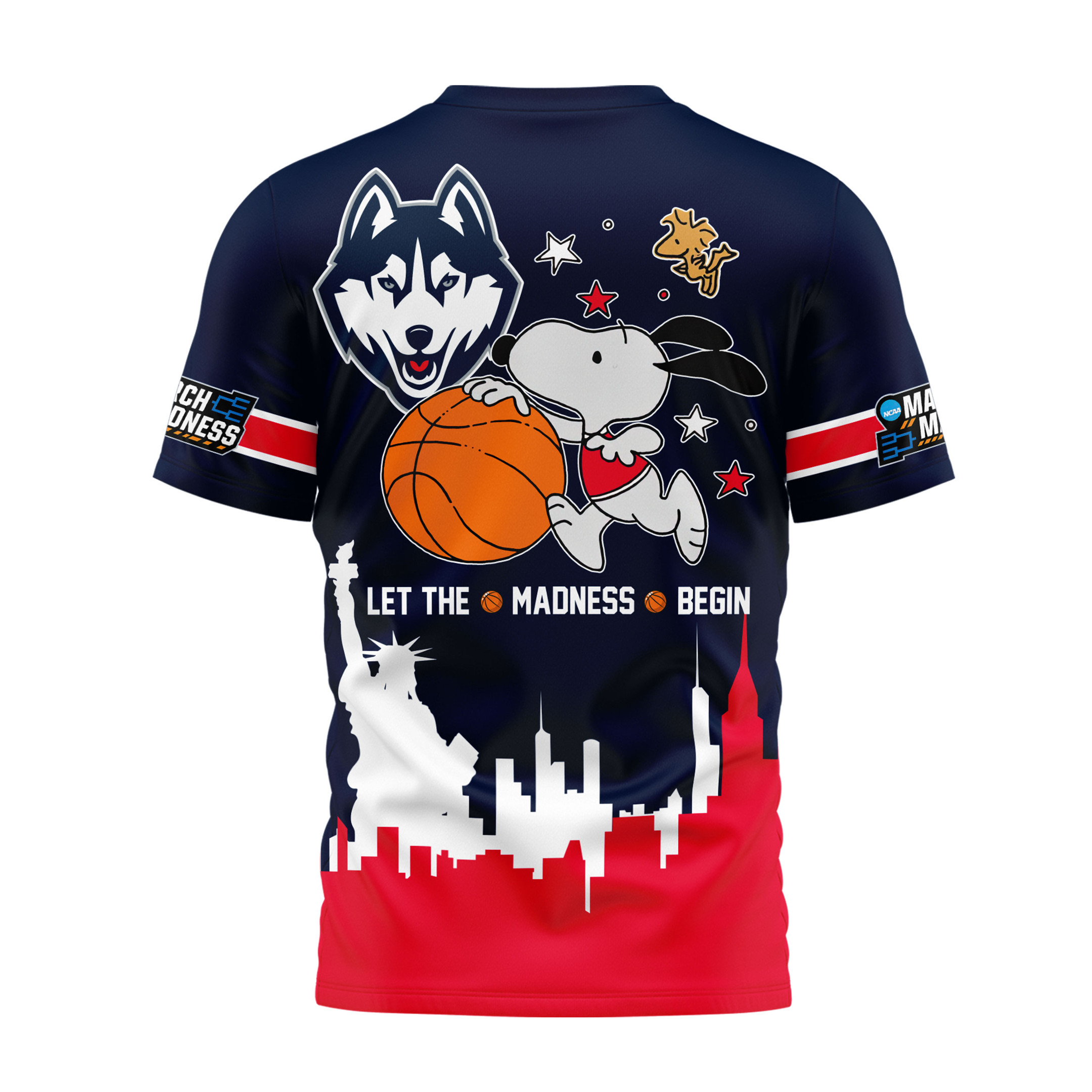 UConn Huskies | Premium NCAA March Madness 3D Shirt - Image 3