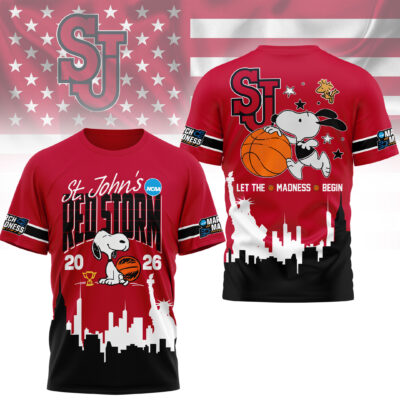 St. John's Red Storm | Premium NCAA March Madness 3D Shirt